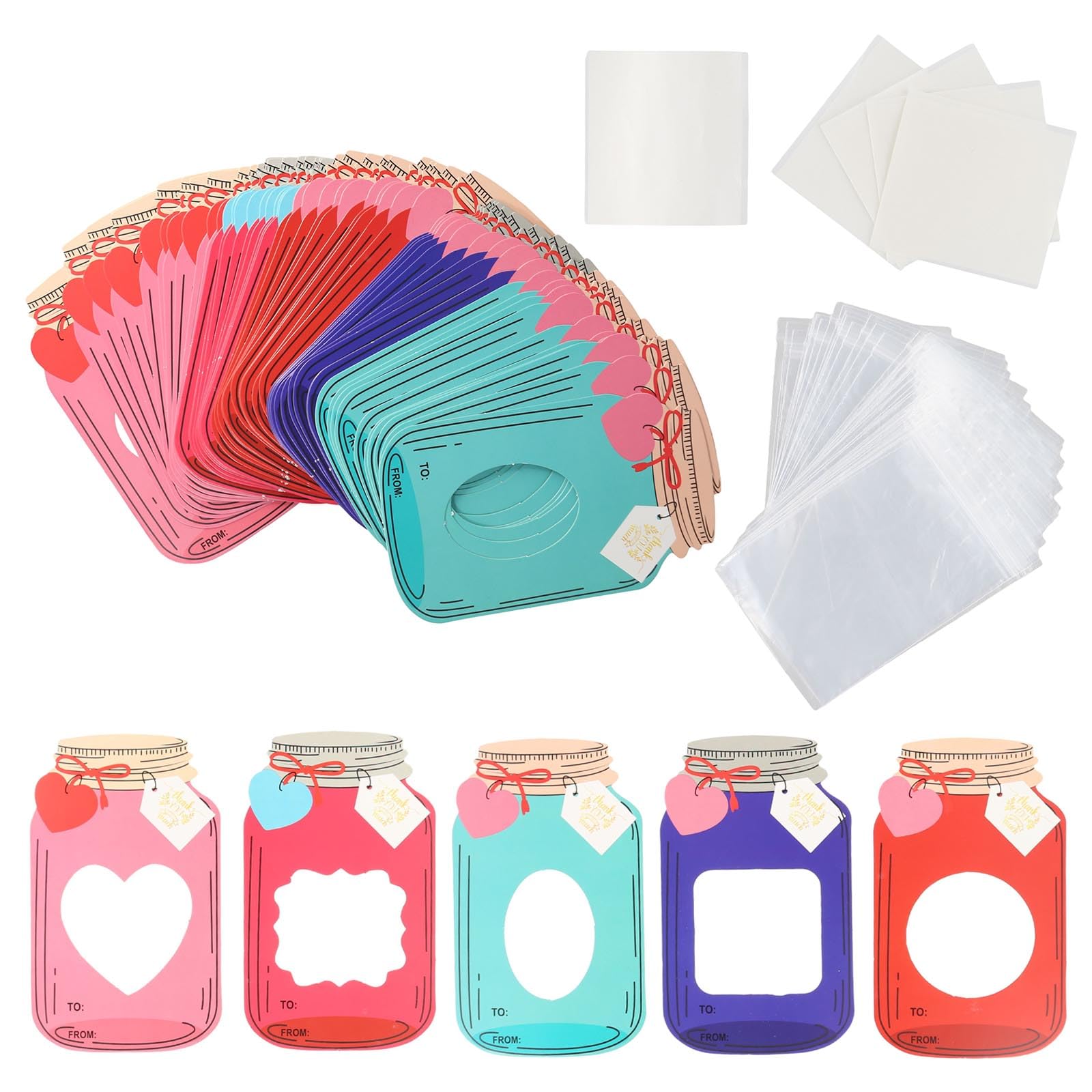 Yhplxyuus Of 50 Valentines Card for Kids Funny Valentines Exchange Card Holiday Party Decorations for Classroom Graduations Bulk