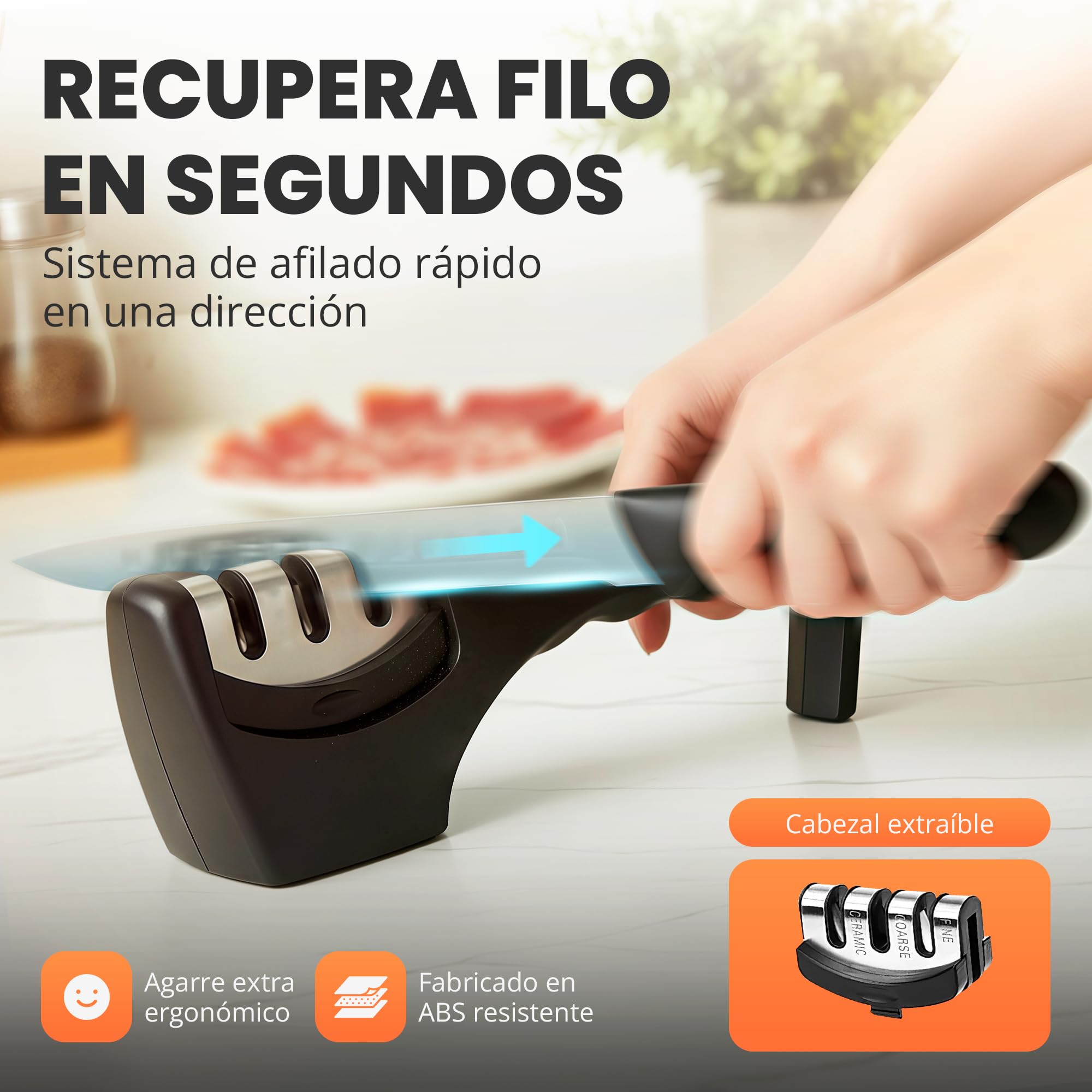 JUPPLIES Jamonero Acero Inoxidable con Base de Bambú + Cuchillo 240mm + Afilador y Cubre Jamón | Soporte Jamonero Vertical Basculante, Rotatorio y Antideslizante | Tabla de Jamón Profesional
