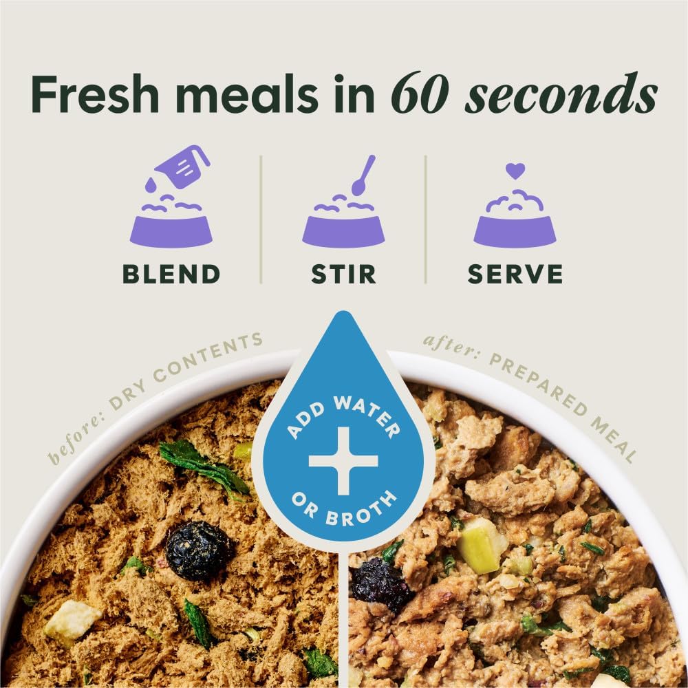 Instinct FreshDried Meal Blends, Freeze Dried Dog Food, Grain Free - Beef & Orchard Blend, 23 oz. Bag