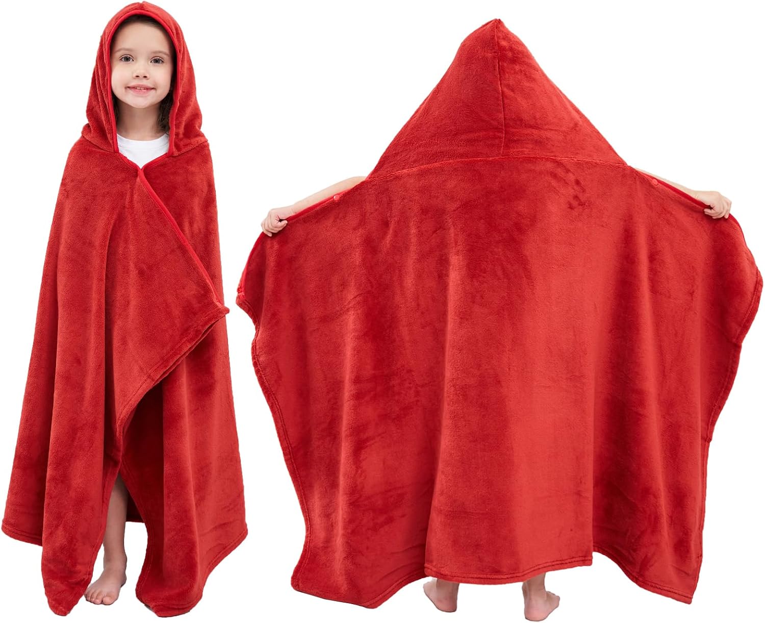 Hiturbo Soft Fleece Kids Bath Towel: Plush Hooded Towels Wrap