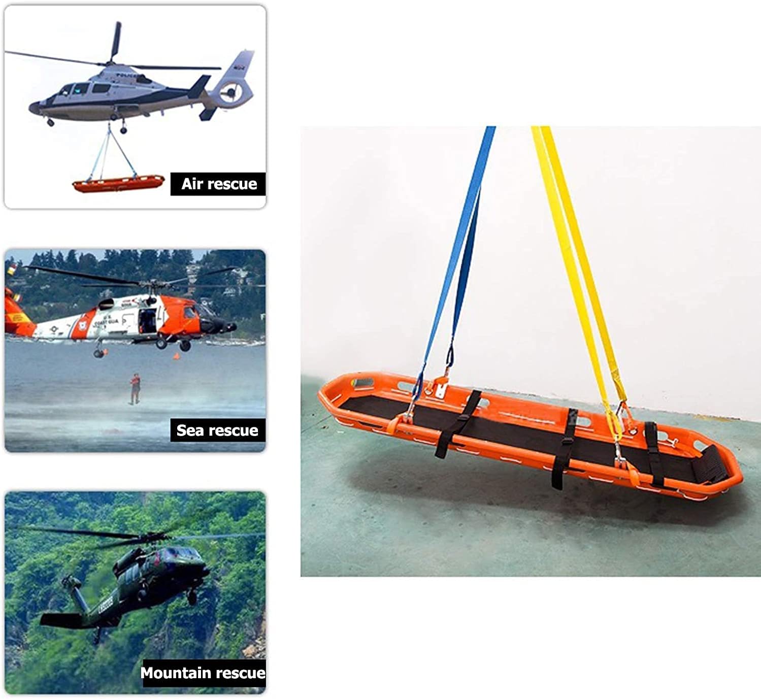 Folding Basket Stretcher, Portable Stretcher,Medical Emergency Patient Transport, for Hospitals/Clinics/Families/Sports Fields : Health & Household