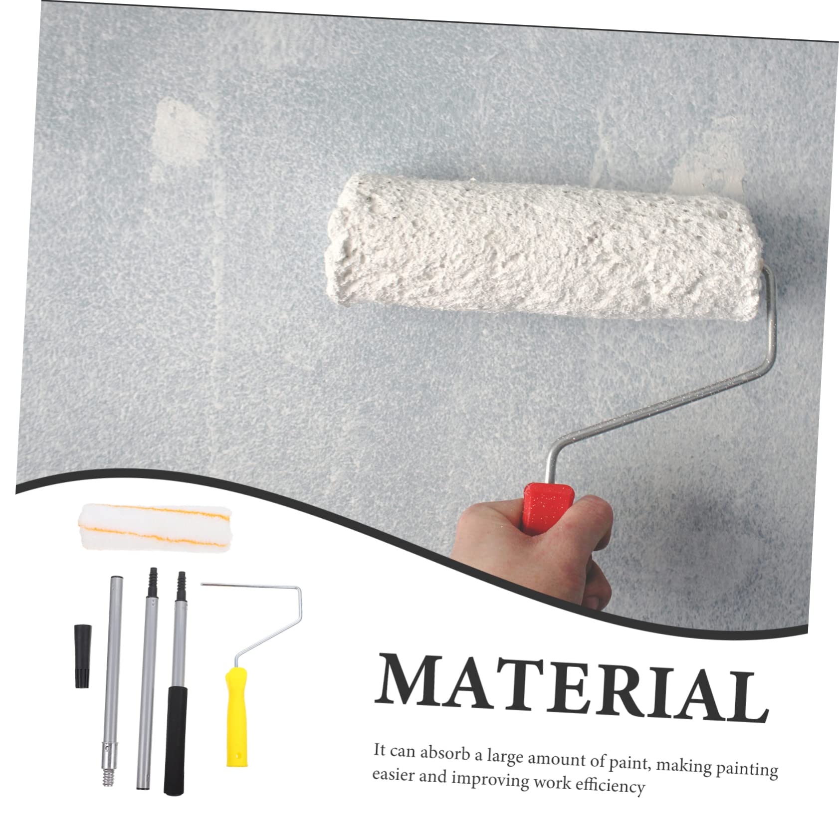 DOITOOL Rodillos De Pintura Desmontables Pincel De Rodillo Profesional Para Hogar y Oficina