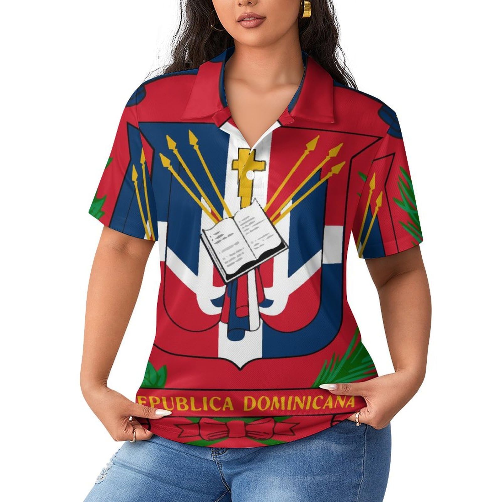 AYUNIXWomens Golf Shirt Short Sleeve Tennis Shirt Slim Fit Ladies Golf Polo Shirts Golf Outfits for Women