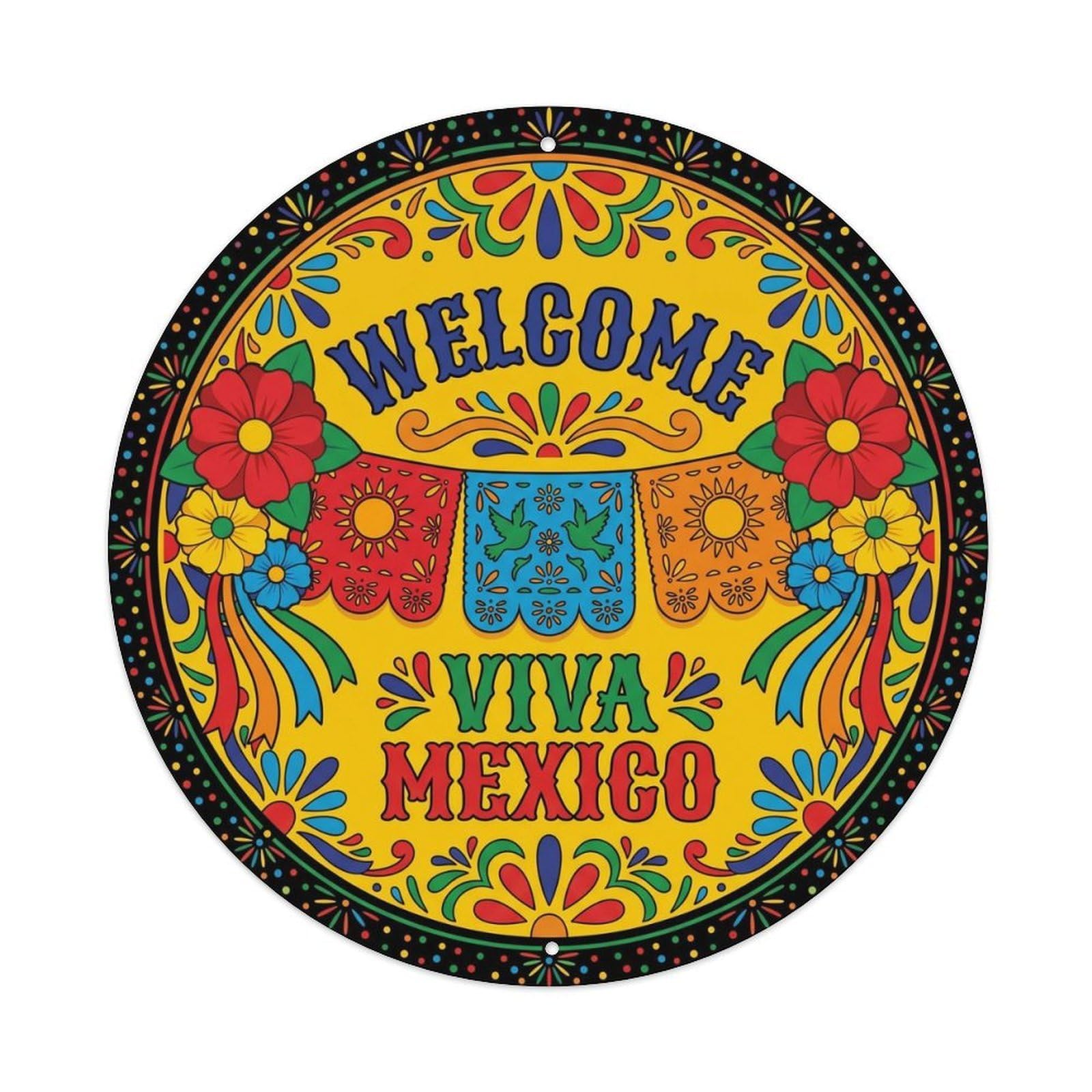 Vintage Welcome Patio Decoration Metal Tin Sign Plaque
