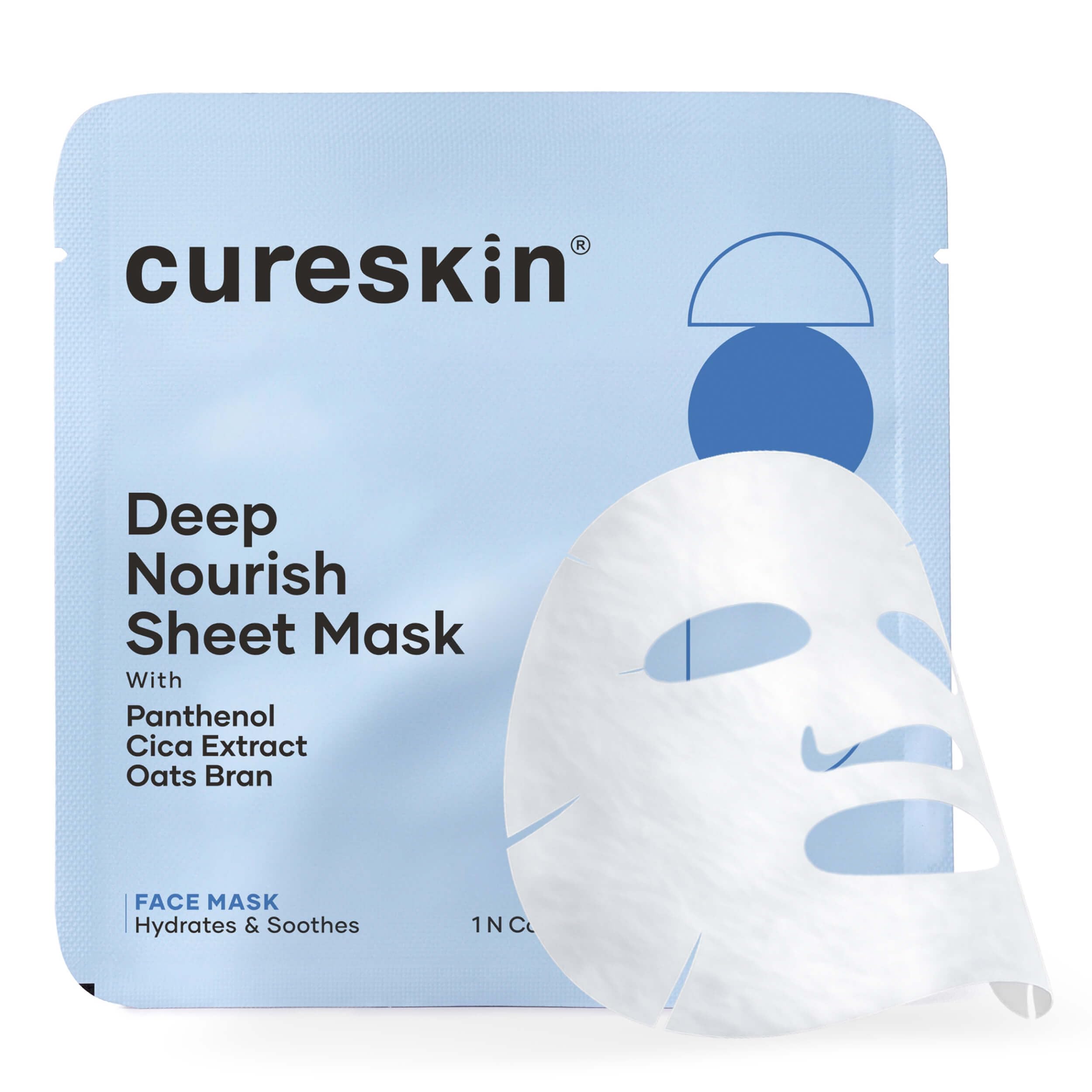 Buy Cureskin Deep Nourish Hydrating Sheet Face Mask with Panthenol