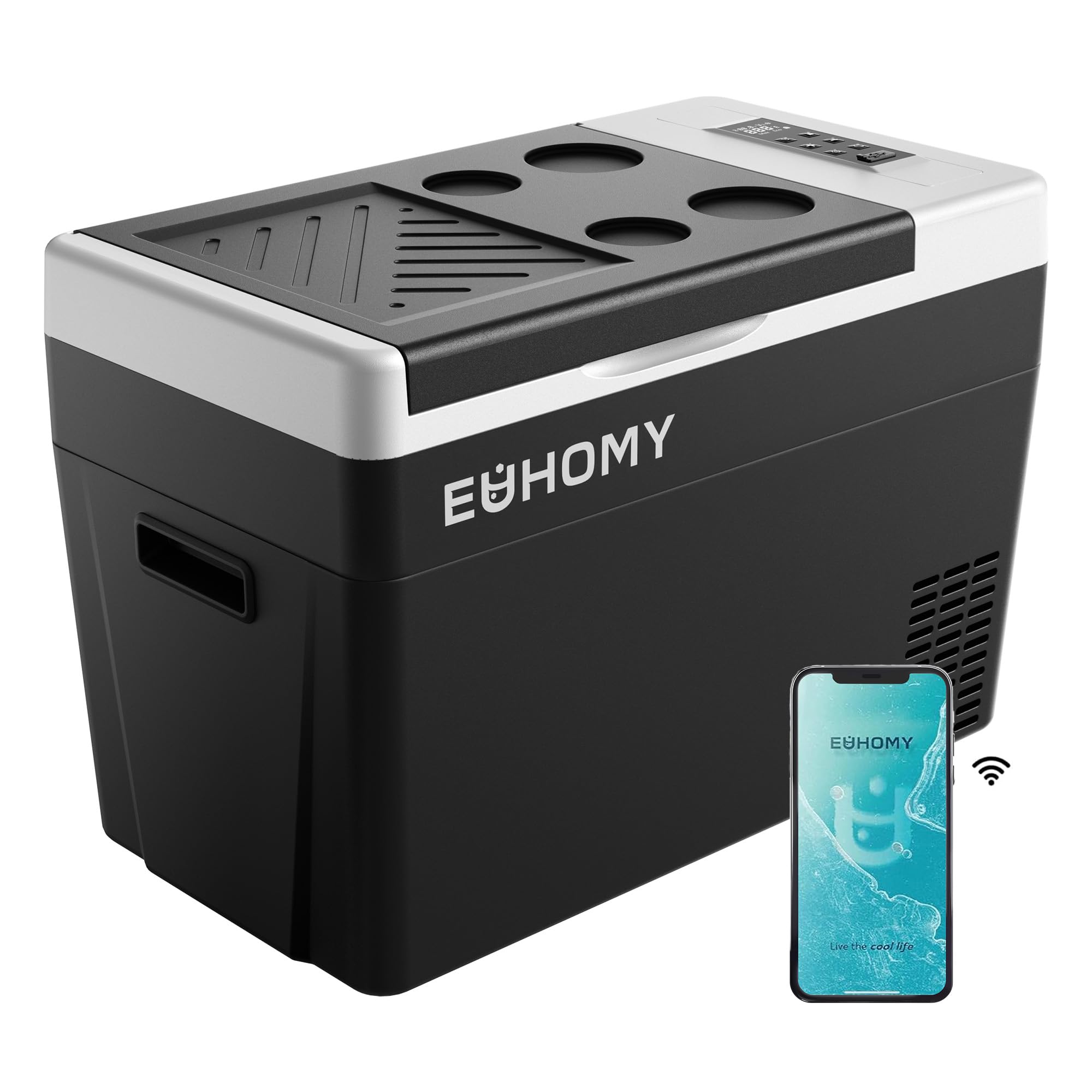 EUHOMY 12V Compressor Refrigerator