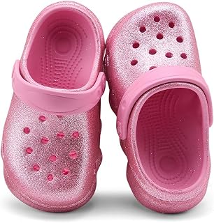 Toddler Clogs for Girls Lightweight Kid Garden Clogs Breathable Slip-on Slides Sandals Slippers Children's Beach Water Shoes