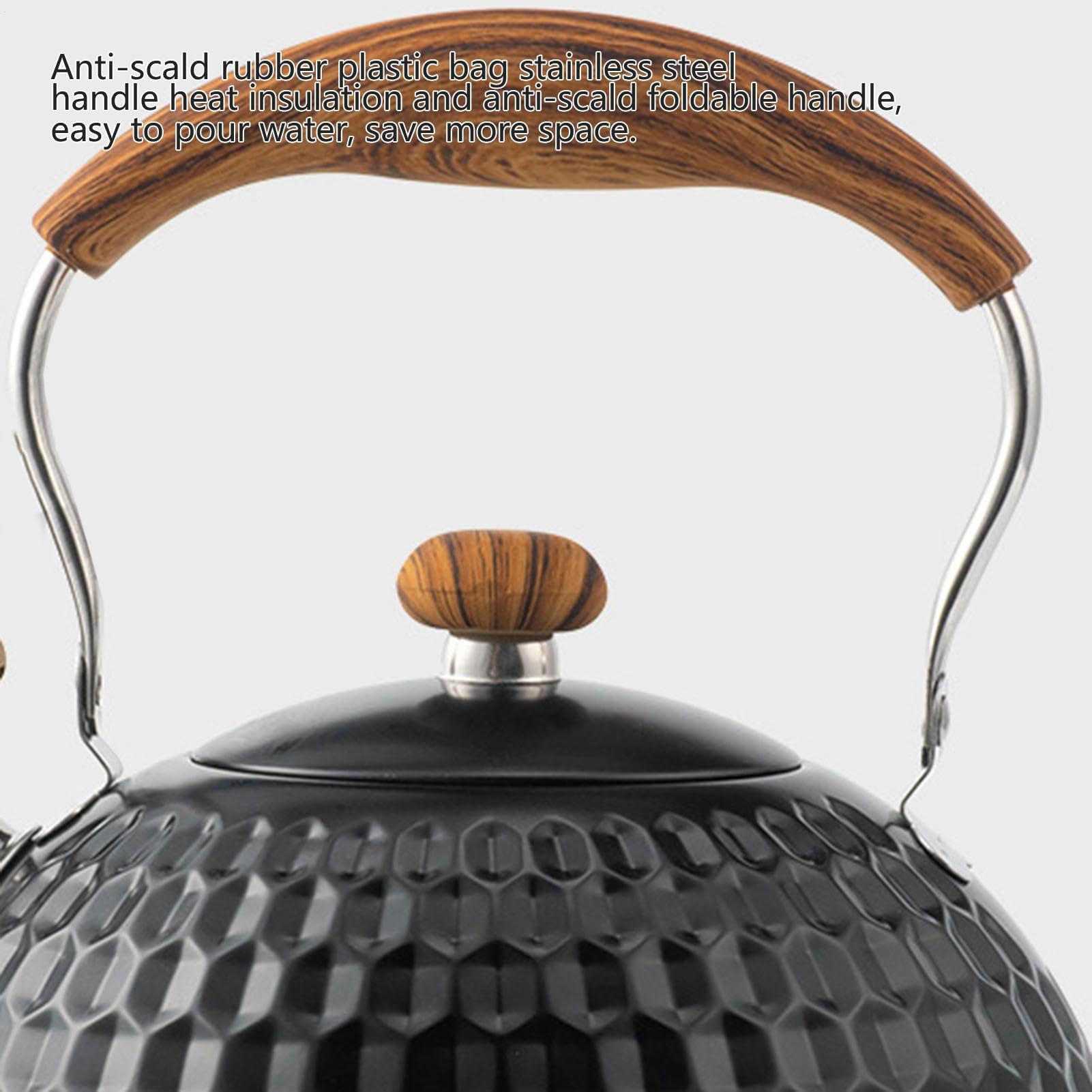Bollitore per Acqua | Bollitore a Fischio Vintage da 2,5 Litri, A Fischio | per Cucina Picnic Giardino Feste all'Aperto Appartamento Campeggio