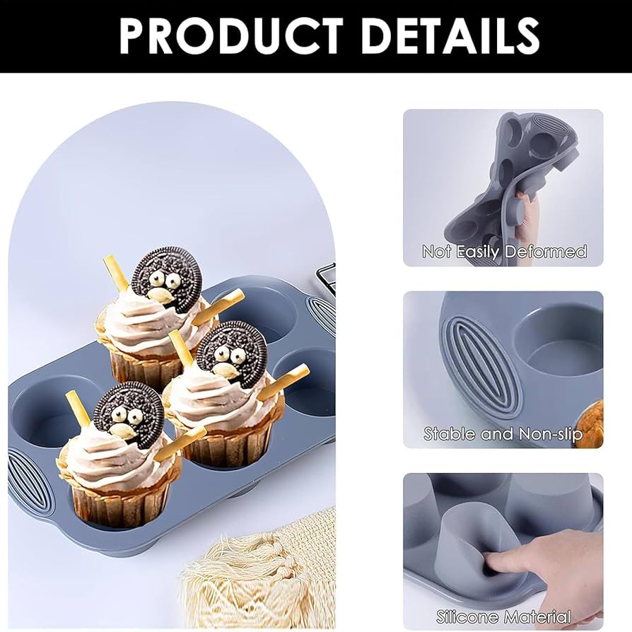 Amazon | クッキー型、マフィンパンノンスティック、12
