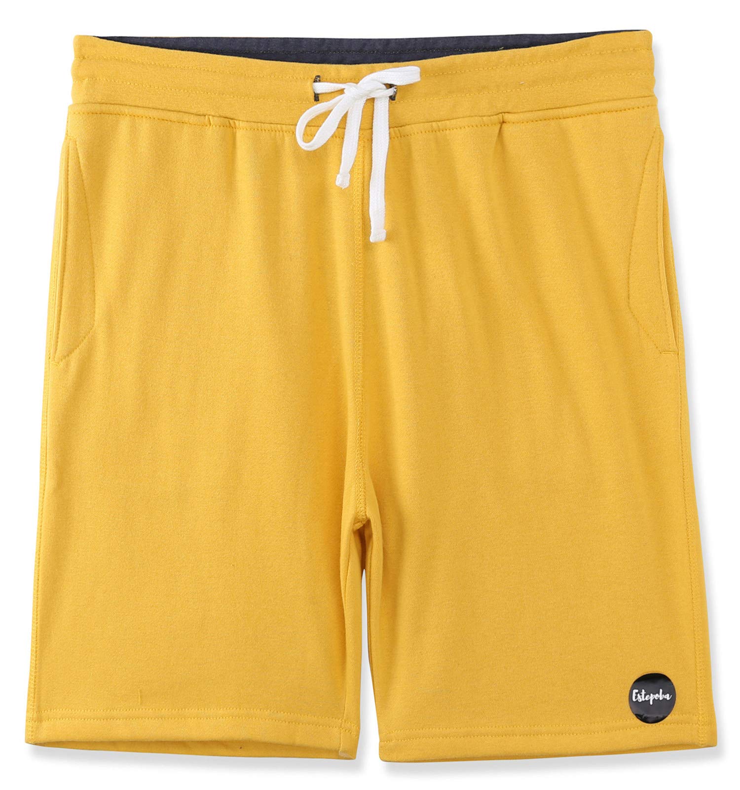 Estepoba Mens Casual Athletic Fit Comfort Soft Fleece Workout Gym Active Sports Pockets Shorts