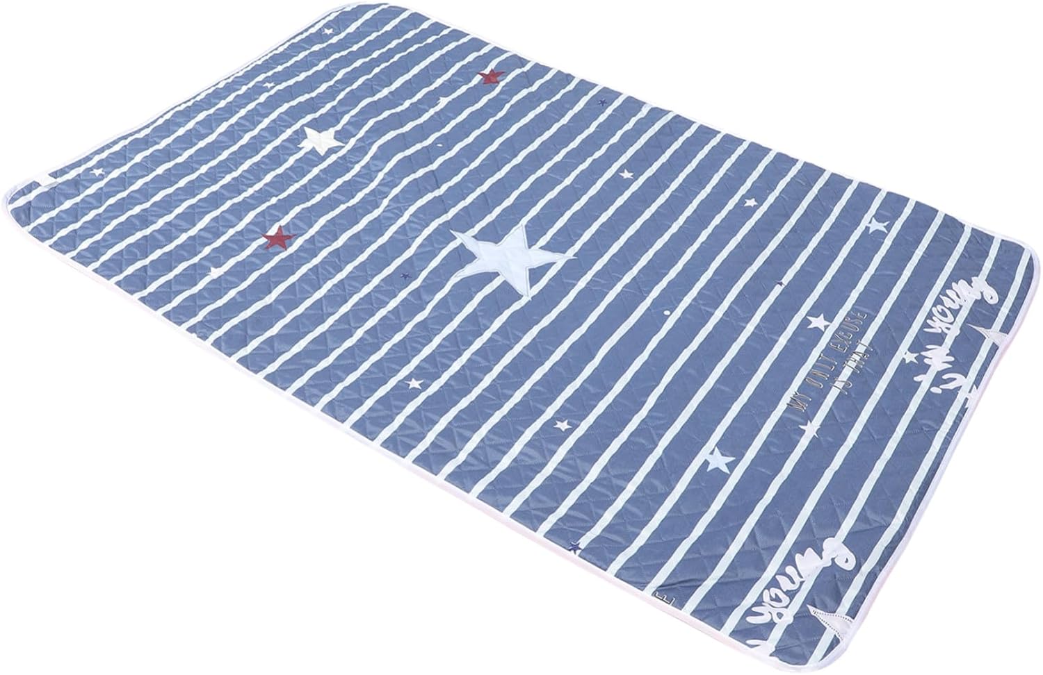 Washable Thick Quilted Incontinence Bed Pad for Menstruation and Urinary Protection Reusable Absorbent Mattress Liner for Women and Seniors Portable