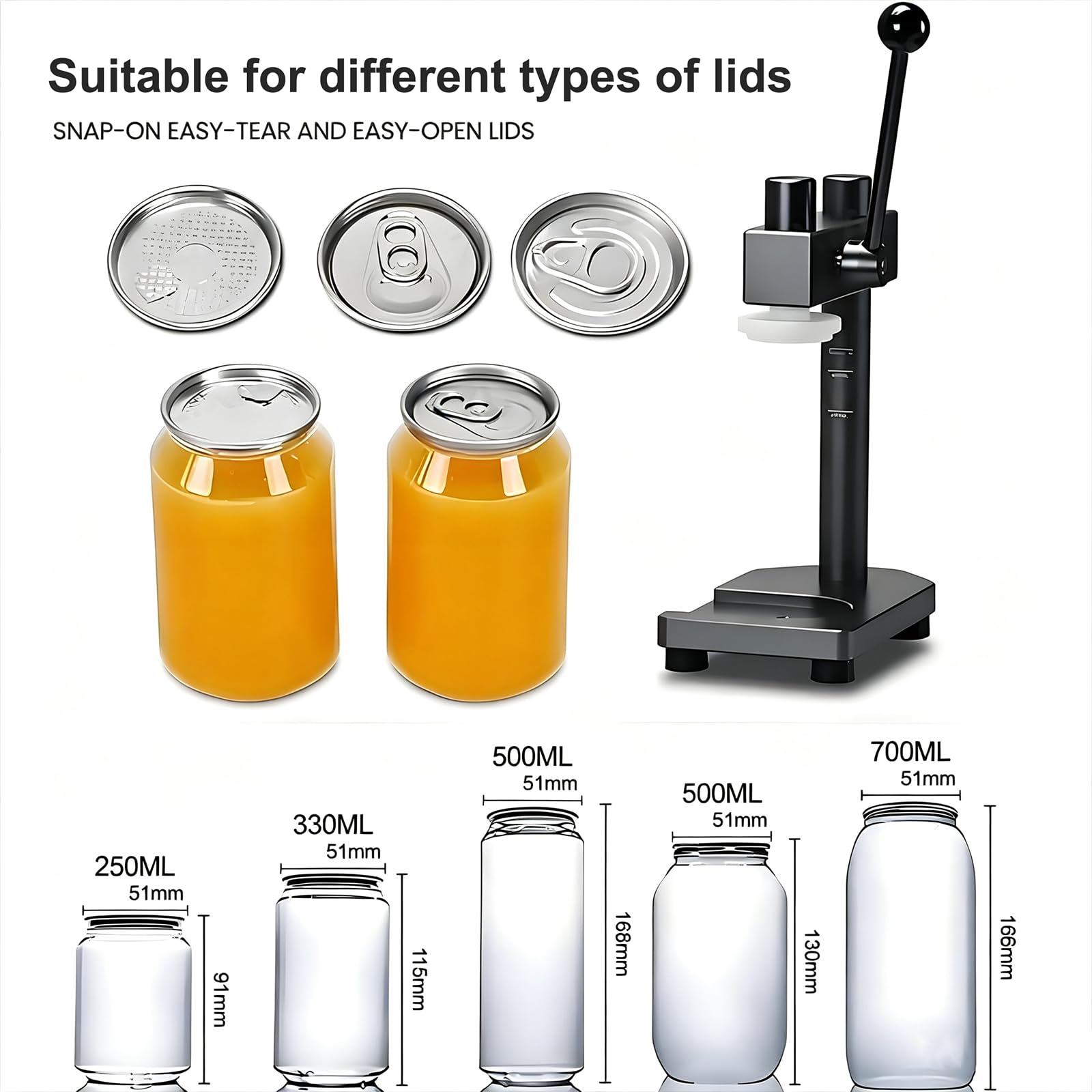 Sigillatrice Manuale Per Lattine, Sigillatrice Per Bicchieri In Lega Di Alluminio, Diametro Di Sigillatura 55mm, Altezza Regolabile, Con Graduazioni, Per Case, Bar, Ristoranti, Negozi Di Bevande Green