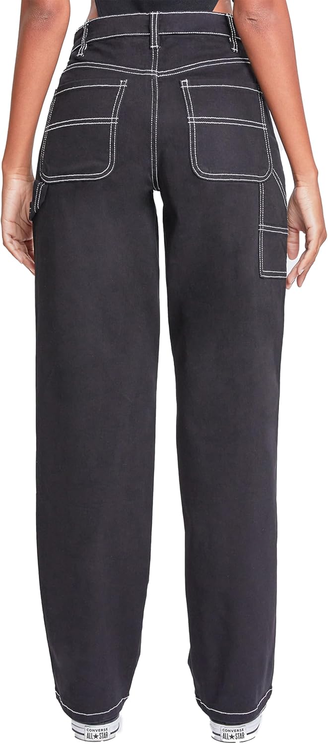 YMI Womens YMI Jeans Women's High Rise Carpenter Straight Leg Pants - Image 4