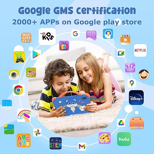 Miniatura 6 de CWOWDEFU Tableta para niños de 7 pulgadas Pro, 8 GB+64 GB, tableta de aprendizaje para niños con funda, Android 14,4000 mAhcontrol parentalcámara