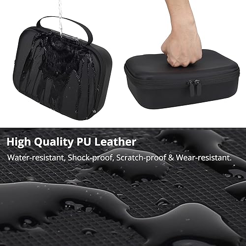 Miniatura 3 de Mini estuche de transporte, funda de viaje de piel sintética, bolsa de almacenamiento ligera portátil para DJI Mini 4K22 SE Fly More Combo y