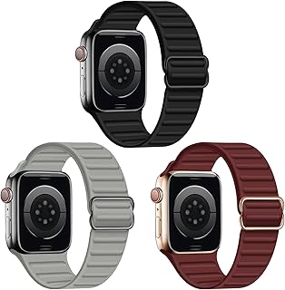 RARF Paquete de 3 correas compatibles con Apple Watch de 1.59, 1.57, 1.57, 1.65, 1.65, 1.65, 1.57 pulgadas, correa de repu...