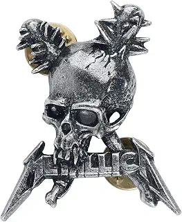 Metallica(メタリカ) Damage Inc. Skull Pin Badge 金属製ピンバッジ