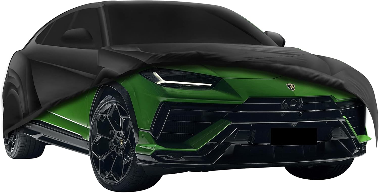 semi Custom Outdoor car Cover for Lamborghini Urus UV Weather Protection rain Waterproof Snow Dust (Black, Urus)
