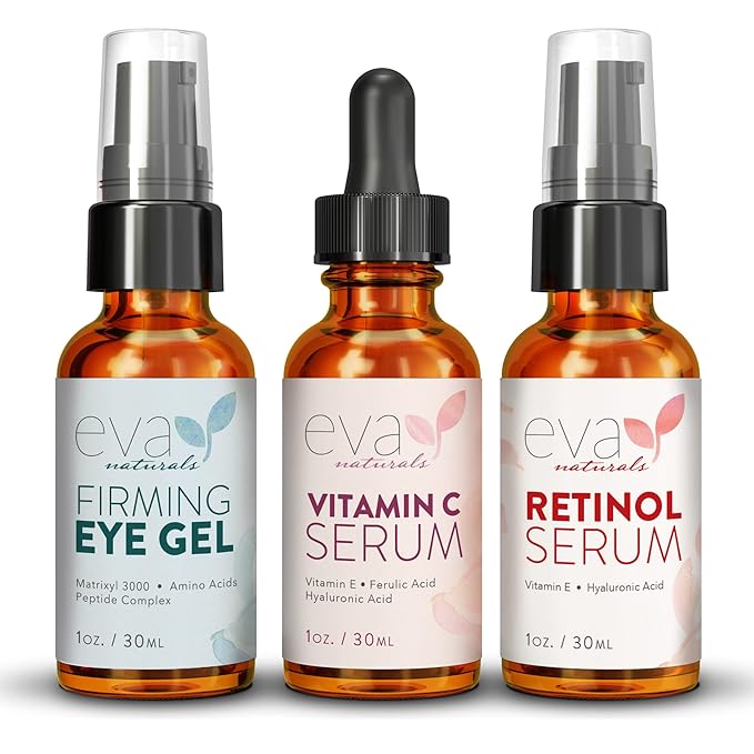 Eva Naturals Facelift in a Bottle 3in1 AntiAging Set with Retinol