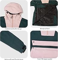 Vista 21 de Chaquetas de esquí para hombre, abrigos de snowboard para mujer, chaqueta impermeable para deportes de invierno, resistente al viento, cálida Todo