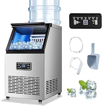 【M2867-200-160】製氷機 ステンレス鋼仕上げ 透明窓 Amazon.co.jp: Joy Pebble 製氷機 ステンレス鋼仕上げ 透明窓 氷