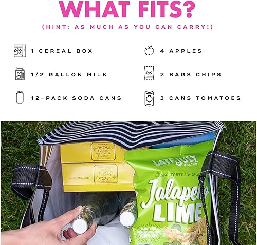 Miniatura 5 de SCOUT Bagette Market - Bolsa grande reutilizable con parte inferior a prueba de estallidos