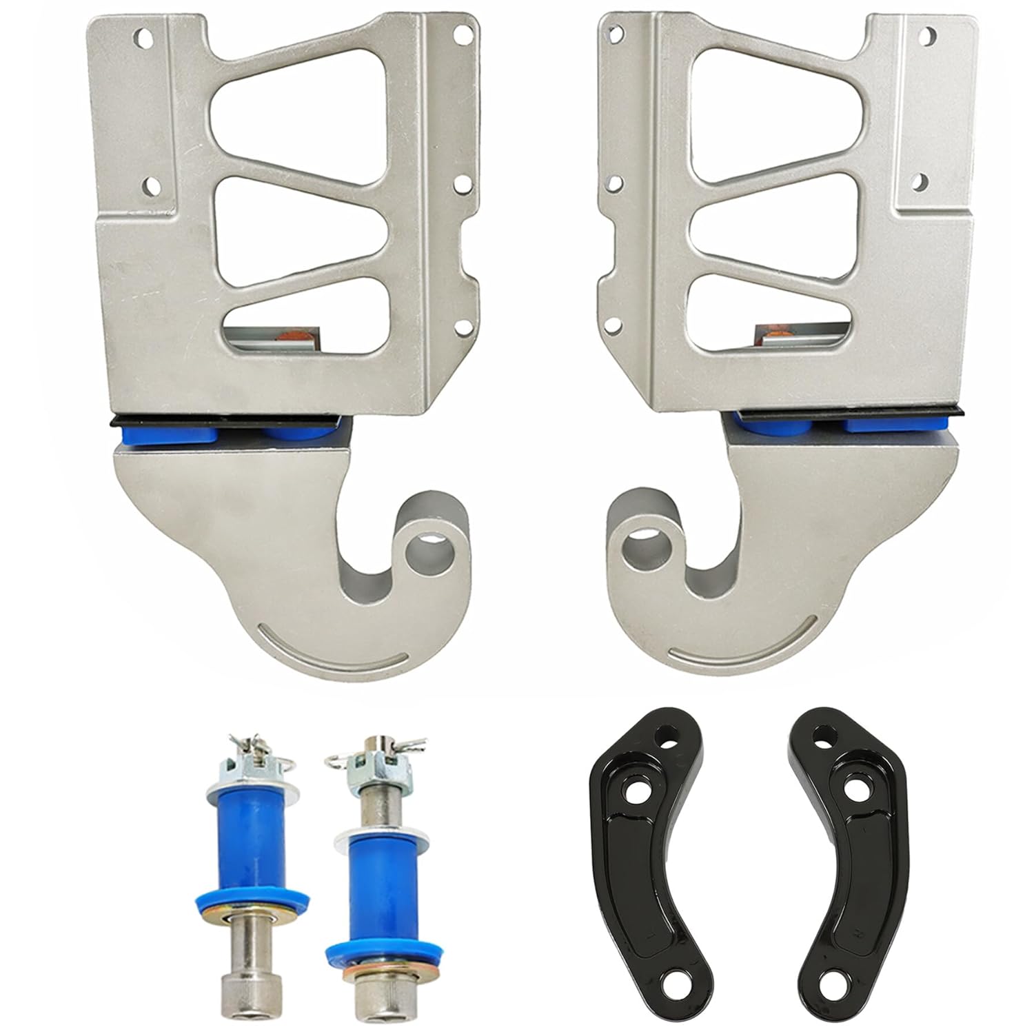 GXYWADY Hood Hinge Upper Pivot Bracket Kit+Lower Hood Pivot Kit+Pivot Bushing Bolt Kit+Hinge Mount Bracket Replacement for Peterbilt 378 379 13-04730L 13-04730R