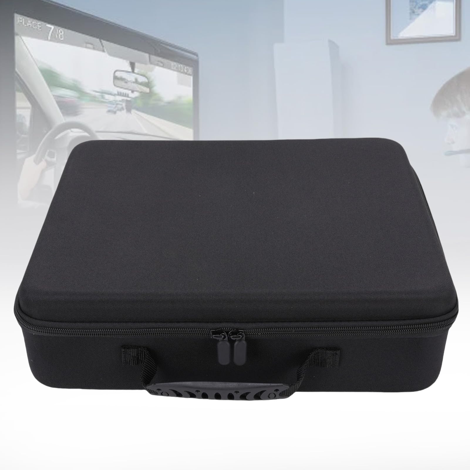 Borsa Protettiva Durevole per Console di Gioco Custodia da Viaggio Antiurto per Giocatori Antigraffio Adatta per Console SLIM (BLACK)