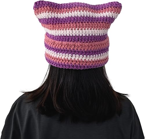 Vista 12 de Yeezhee Kit de ganchillo para principiantes, kit de inicio de sombrero de ganchillo con tutoriales en video paso a paso, kit de tejido de gorro