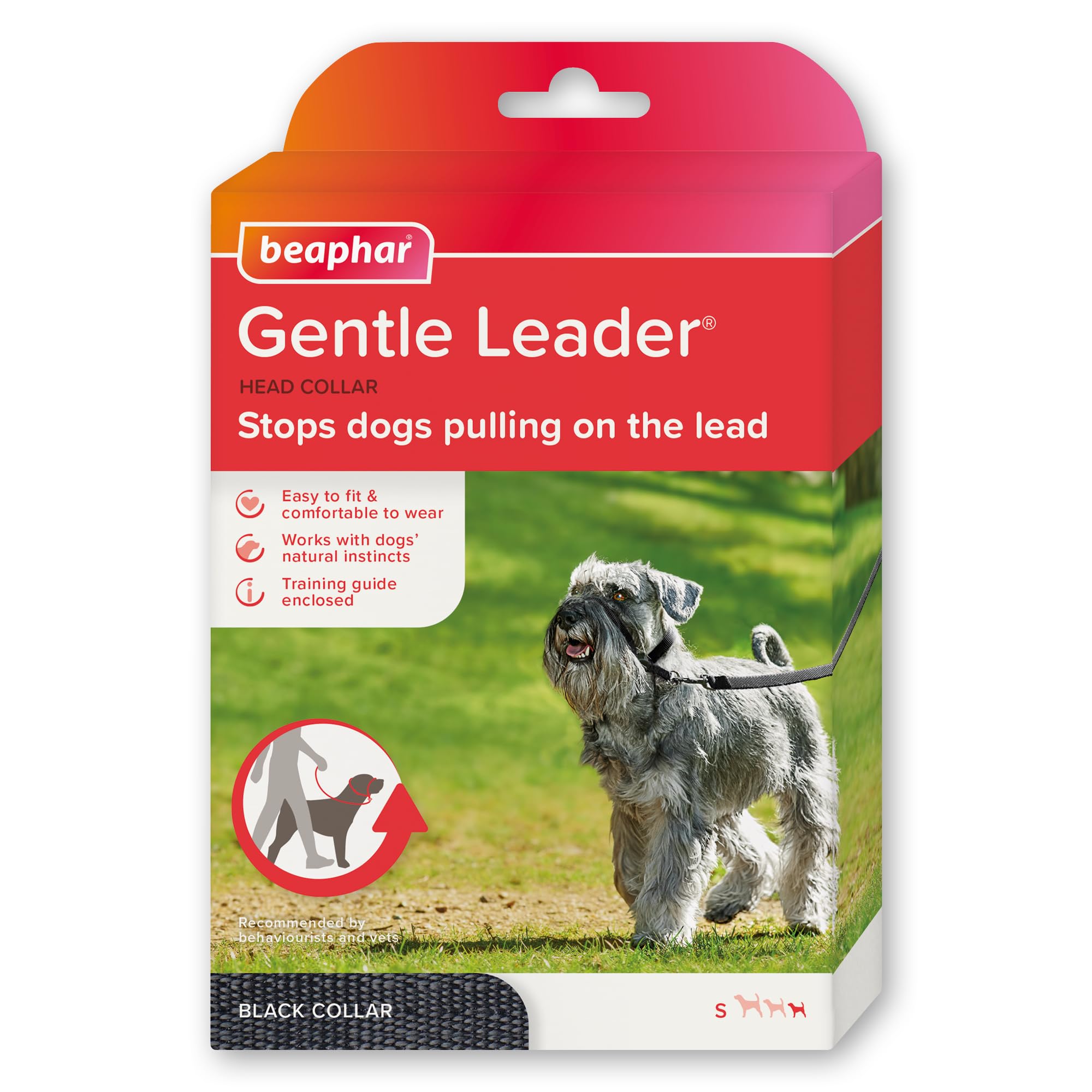 Beaphar - Gentle Leader - Head Collar for Small Dogs - Stops Pulling On The Lead - Training Aid with Immediate Effect- Endorsed by Behaviourists - Black x 1