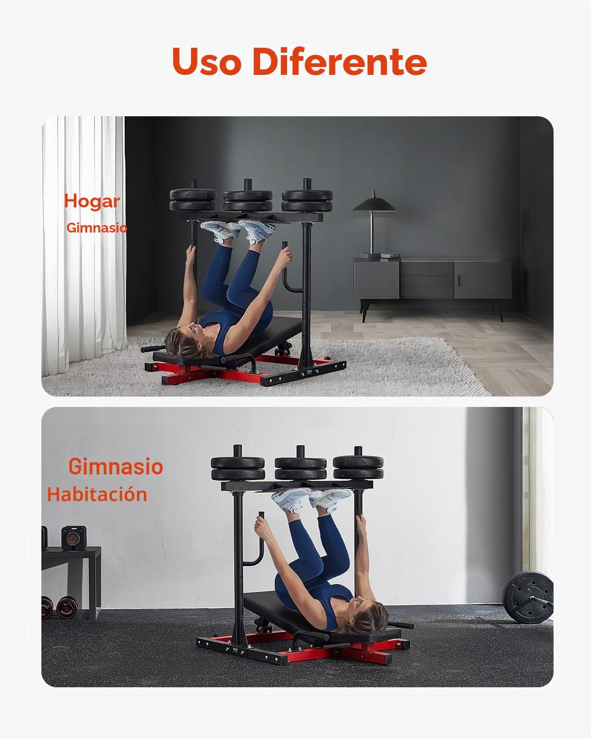 VEVOR Prensa de Piernas Vertical, Máquina de Gimnasio en Casa Especial para la Parte Inferior del Cuerpo, Acero al Carbono, para Prensas Alta Intensidad, Capacidad 259 kg, 1268 x 1231 x 1106 mm