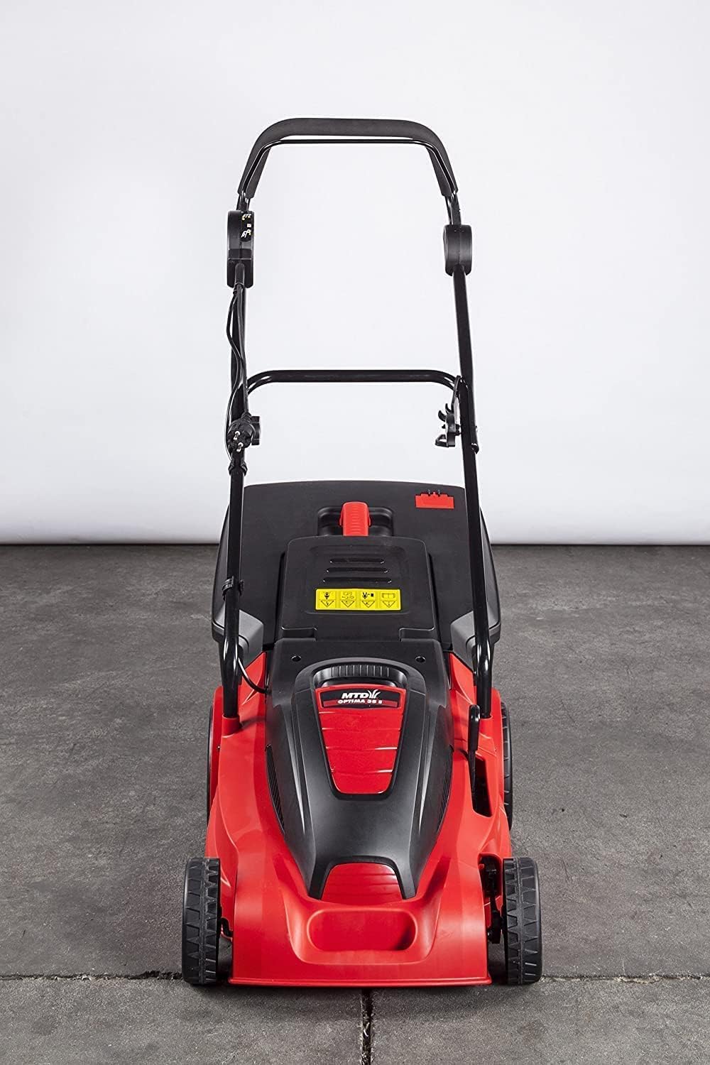 OPTIMA 38 E1600 Electric Lawn Mower, top-down view