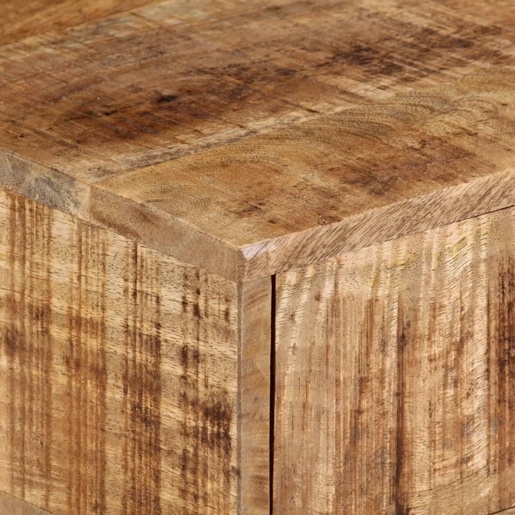 vidaXL Table de Chevet Murale 40x30x13,5 cm Bois de manguier Massif, Armoire de Chevet Flottante