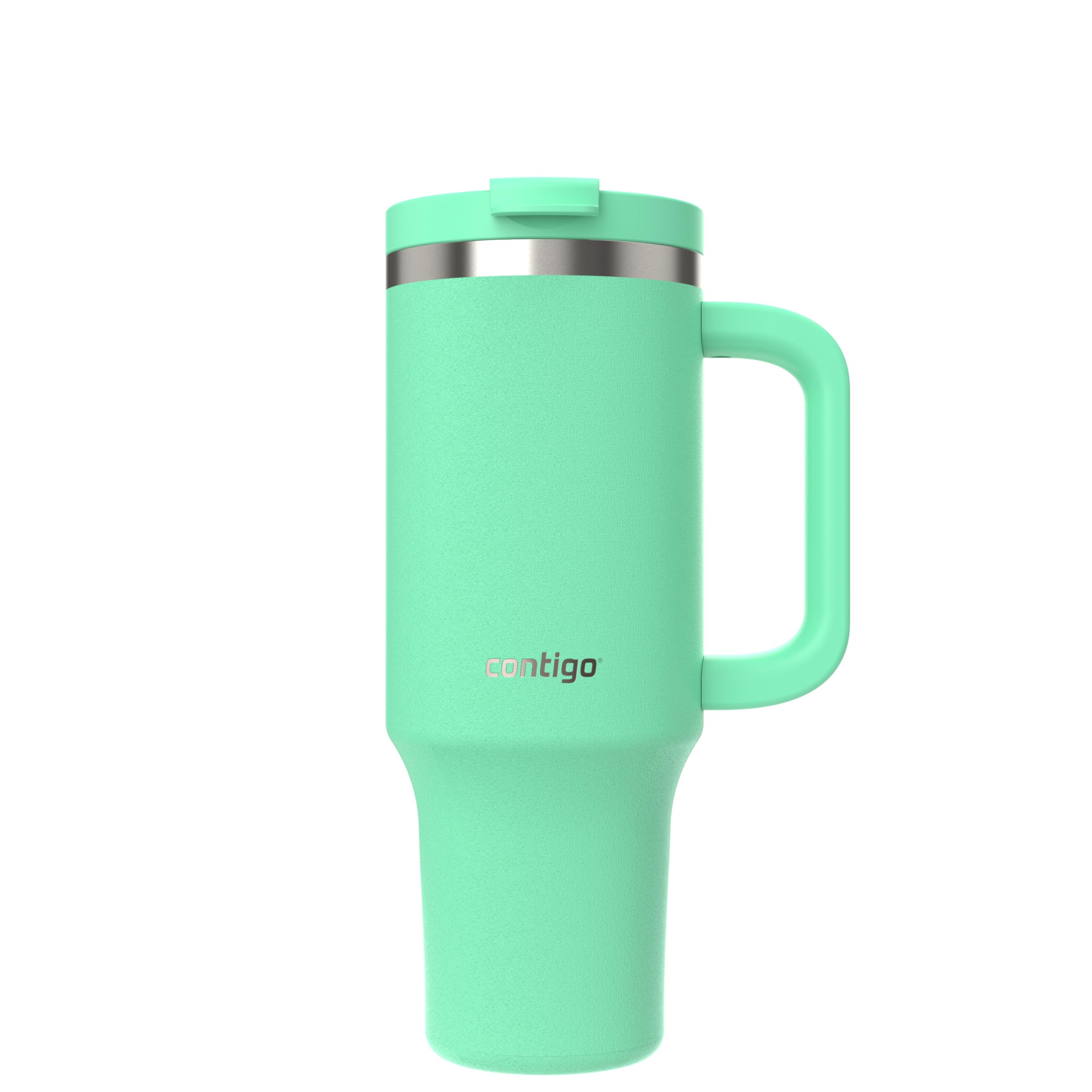 Vaso con pajita Contigo THERMALOCK Tumbler de 1200 ml con asa grabada y pajita | Botella térmica de acero inoxidable con tapa y aislamiento | Se enfría durante 29 horas | a prueba de fugas | Libre de