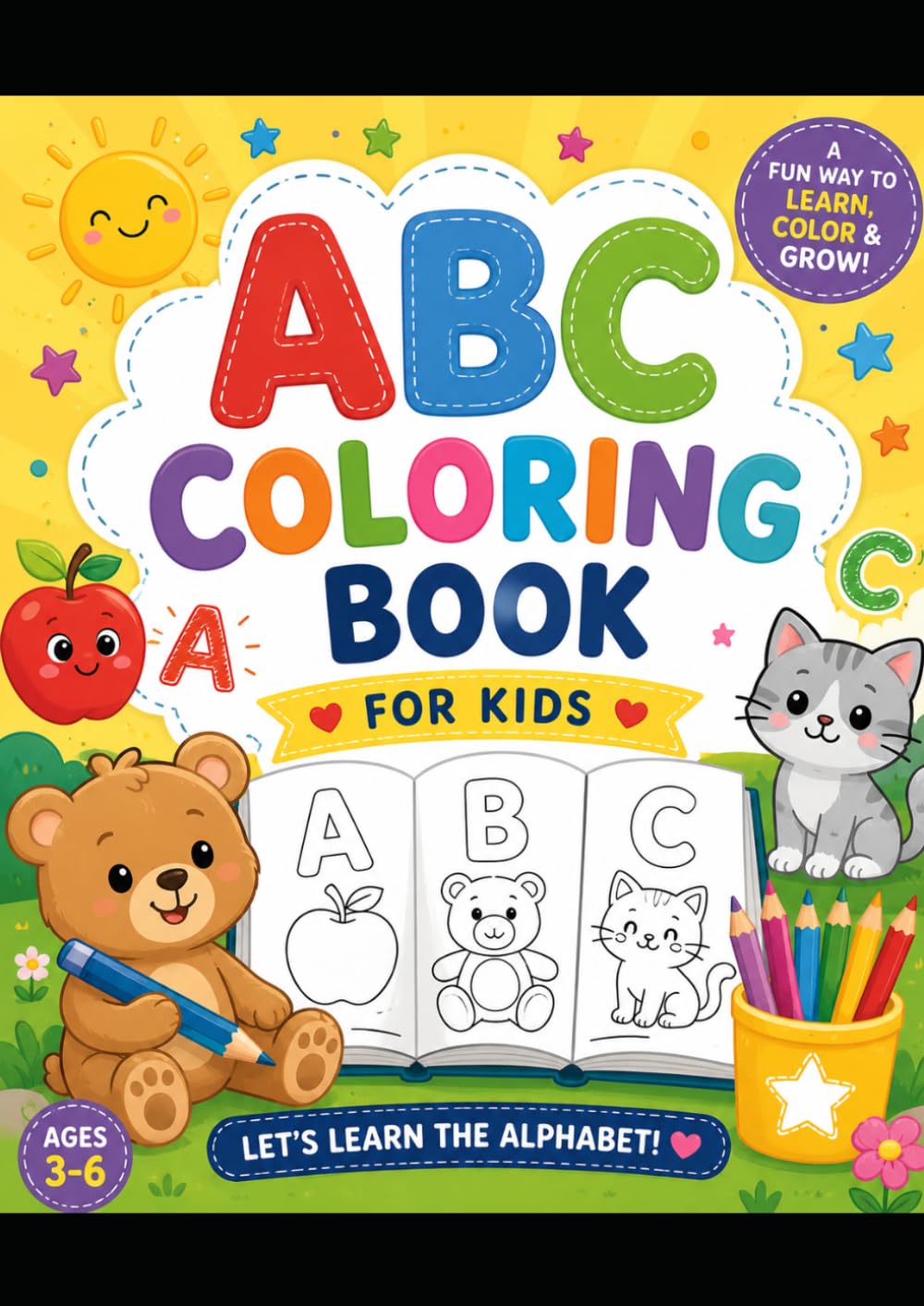 ABC Color & Learn: Coloring Alphabets for Beginners.