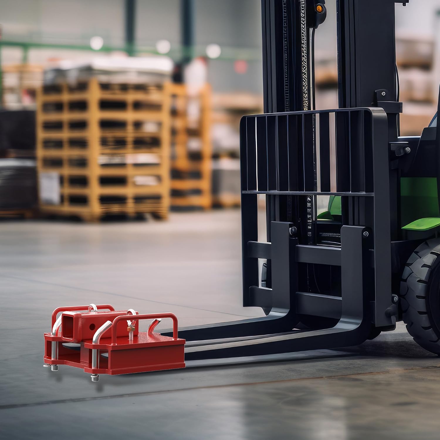 AUTOSAVER88 2" Forklift Trailer Hitch Receiver, 6500lbs Capacity Universal Tow Adapter for Dual Pallet Forks & Class III/IV Inserts, Heavy Duty Ball Mount Attachment
