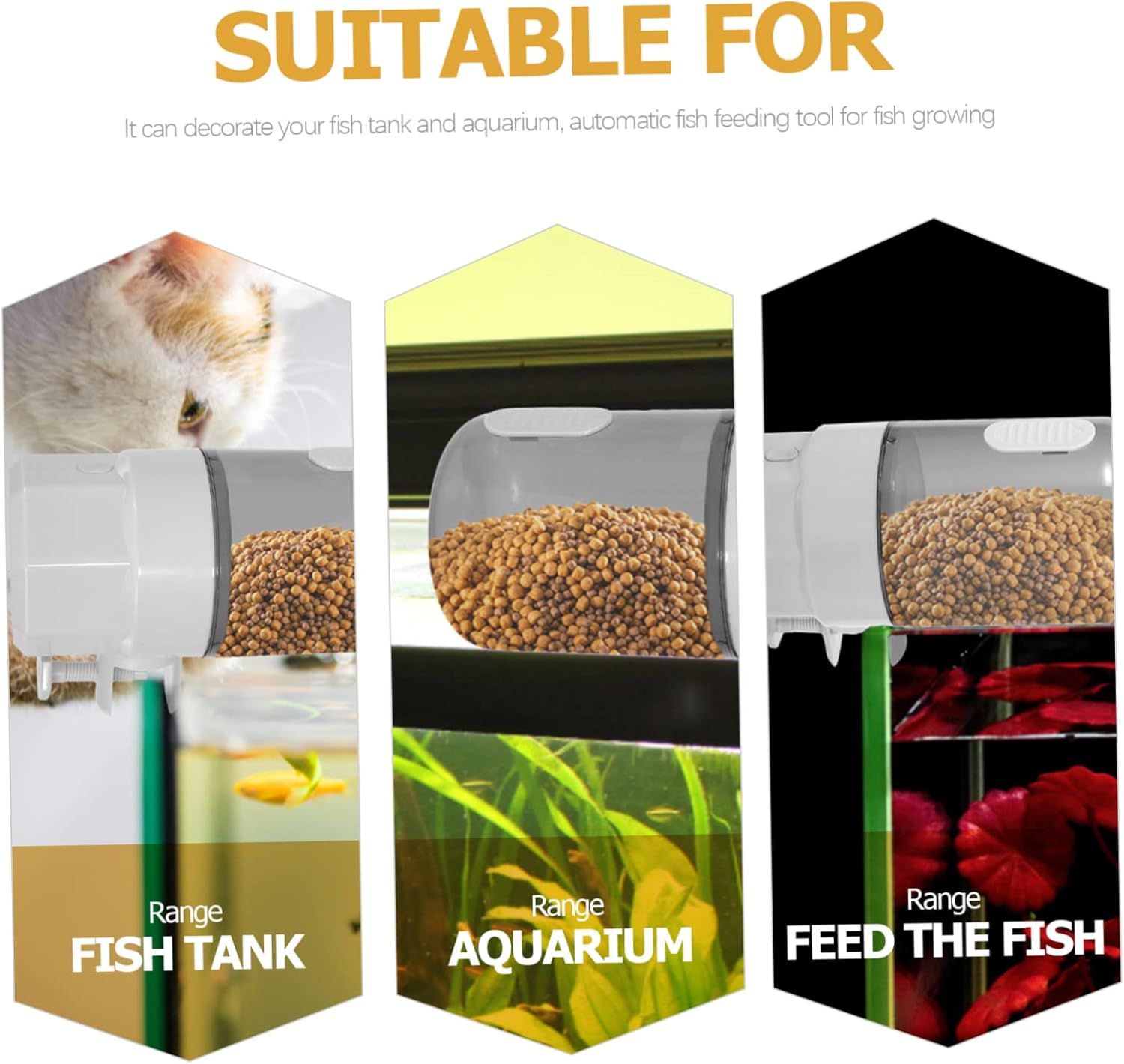 Automatic Fish Feeder for Aquarium Durable Electric Timer Feeder for Small Tanks Convenient Automatic Fish Feeding Tool for Goldfish Koi and Turtle Enhance Your Aquarium