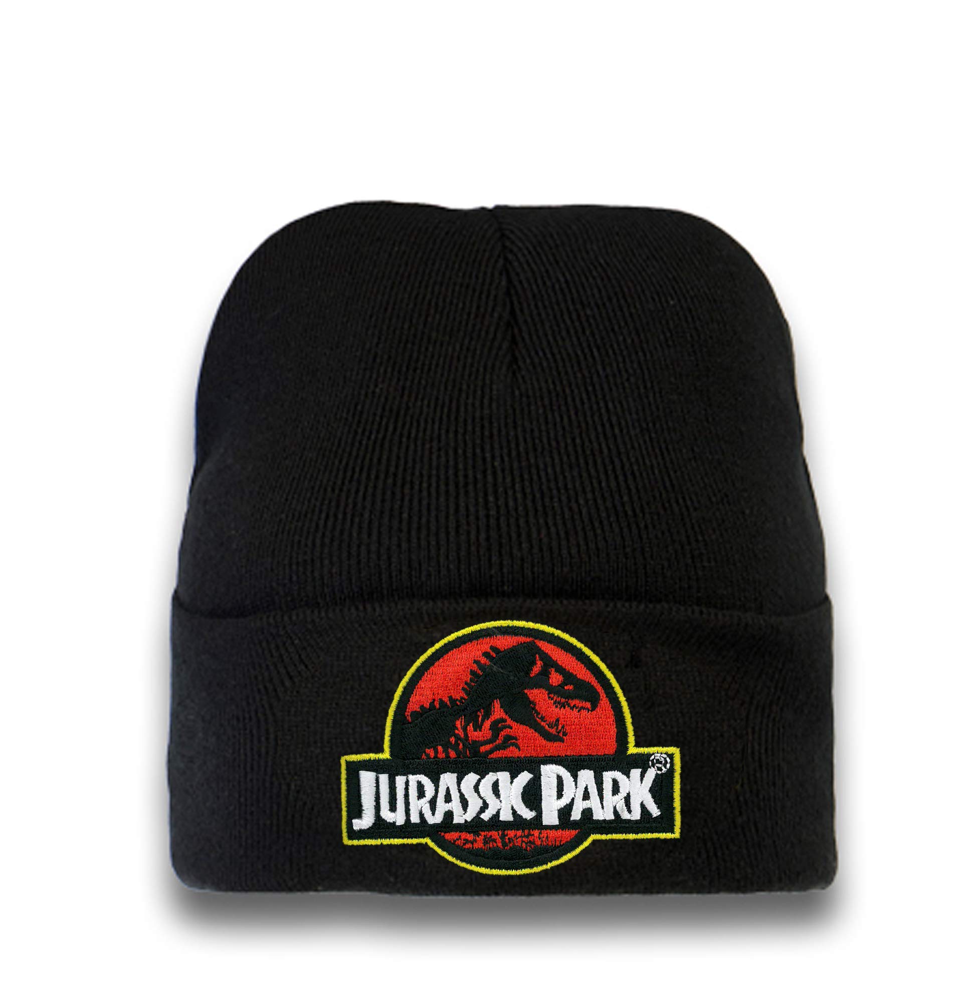 Logoshirt®️ Film - Jurassic Park Logo - Beanie I Knitted Hat Men & Women I Embroidered I Licenced Original Design Black