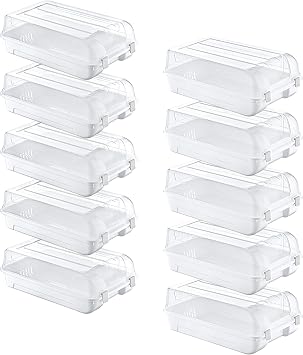 Smartware Set of 10 5 Women & 5 Men White Shoe Boxes