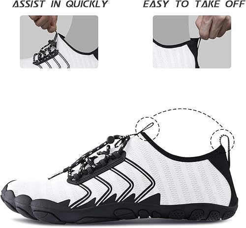 Miniatura 4 de Zapatos de agua para hombre o mujer, de secado rápido, para deportes acuáticos, nadar, agua, estilo como ir descalzo, para buceo, lancha, playa