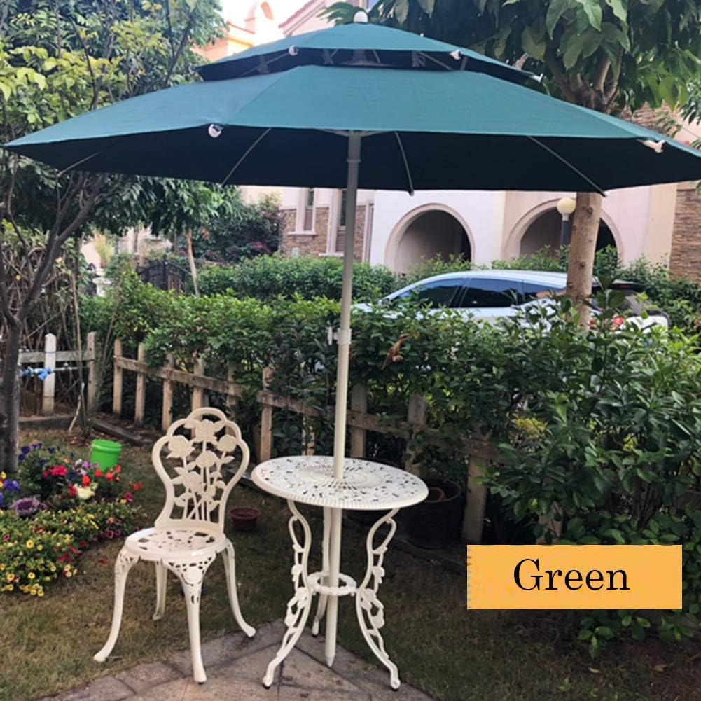 Garden parasols 3.0m/9.8ft UV Protection Patio Umbrella with 8 Ribs,Round Double Garden Parasol Umbrella,Good Sun Protection,for Beach Pool Terrace Outdoor parasols