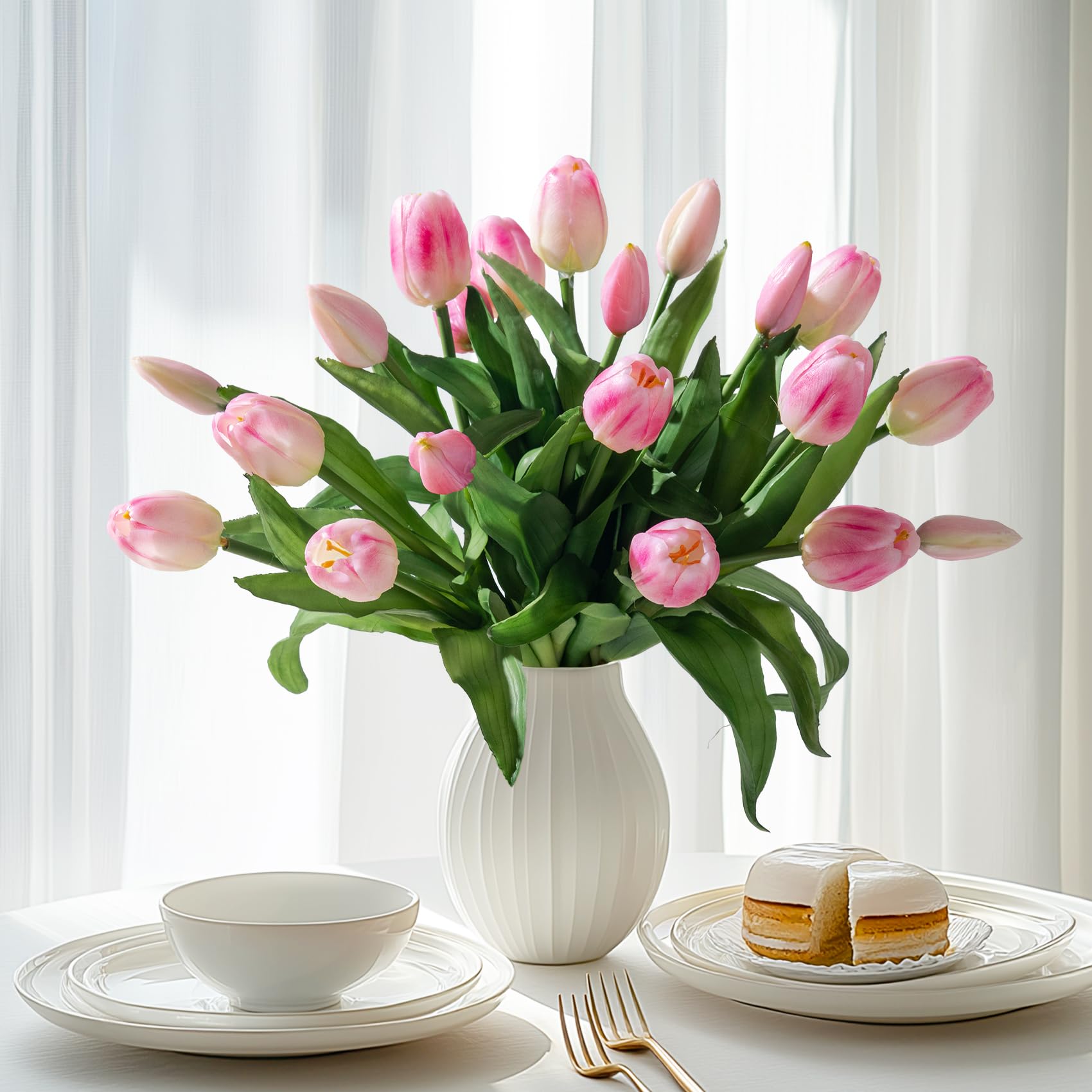 Bailikang 20PCS Fake Tulips
