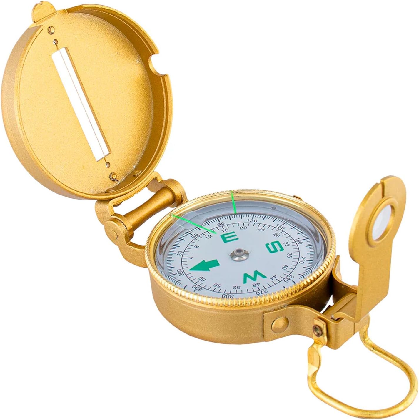 Fox Outdoor Products Military Marching & Lensatic Compasses - Durable Metal Compact Liquid-Filled Handheld Open Terrain Navigation Tools for Orienteering, Hiking, Camping, Backpacking & Map Reading
