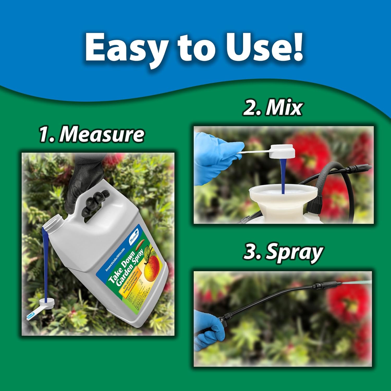 Monterey Take Down Garden Spray Bundled with Measuring Spoon - 1 Gallon