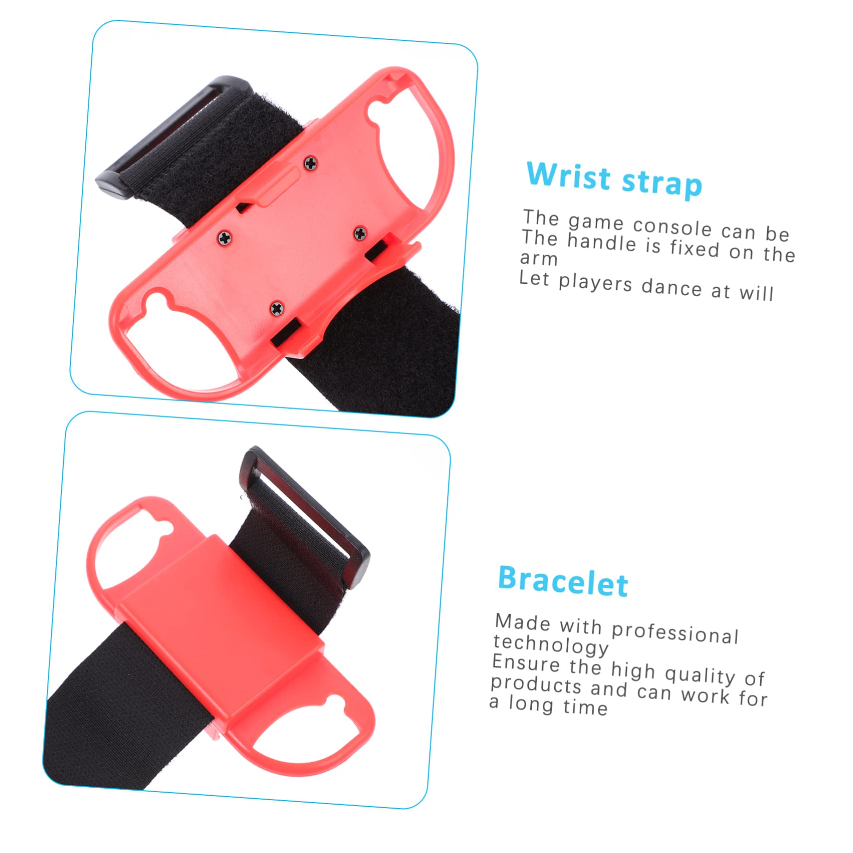 HOMSFOU 10pezzi Cinturino Regolabile Per Controller Di Gioco Bracciale Compatibile Con Switch e Accessorio Per Videogiochi Per Ballare Liberamente Durante Gioco