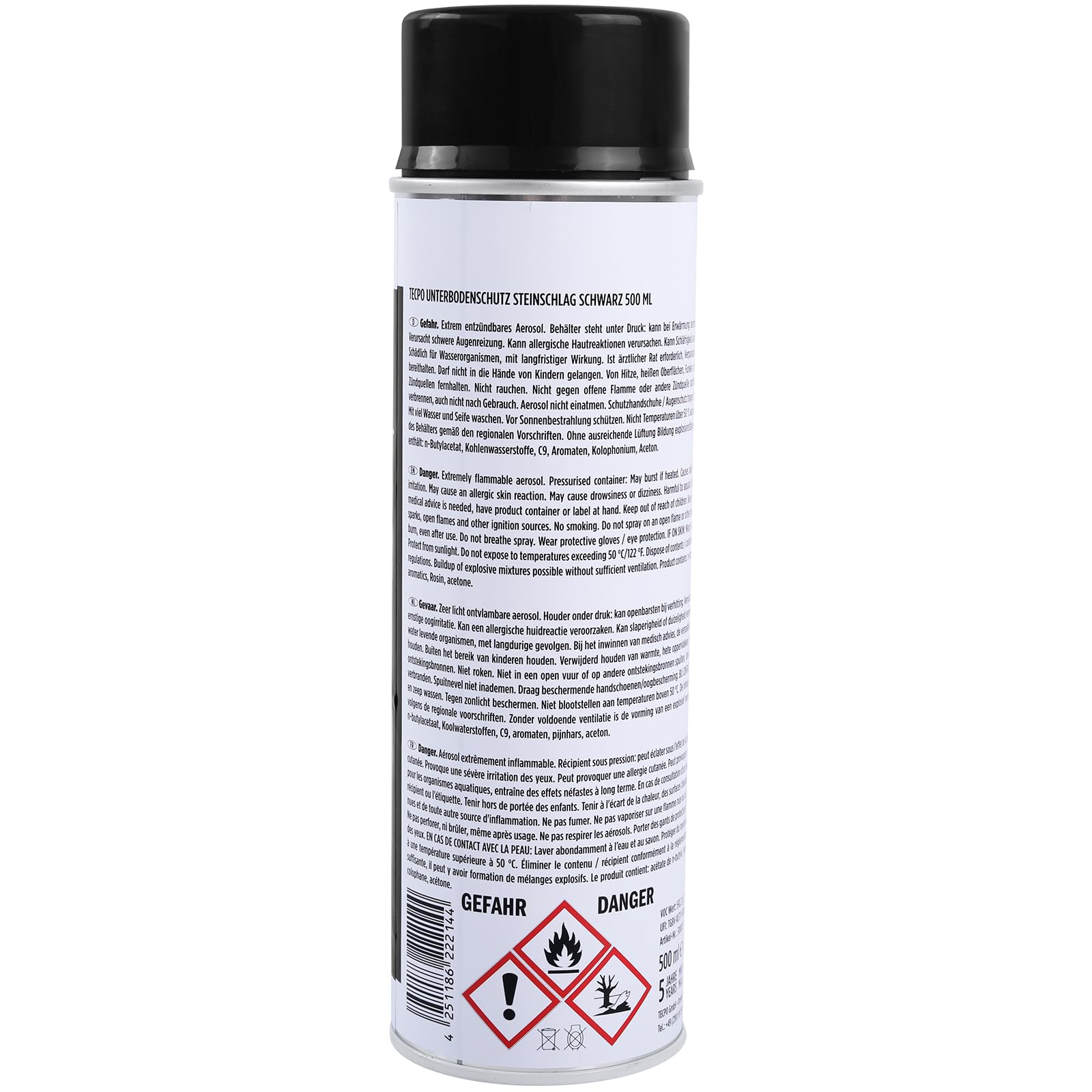 TECPO 12 protectores para el suelo (500 ml), color negro