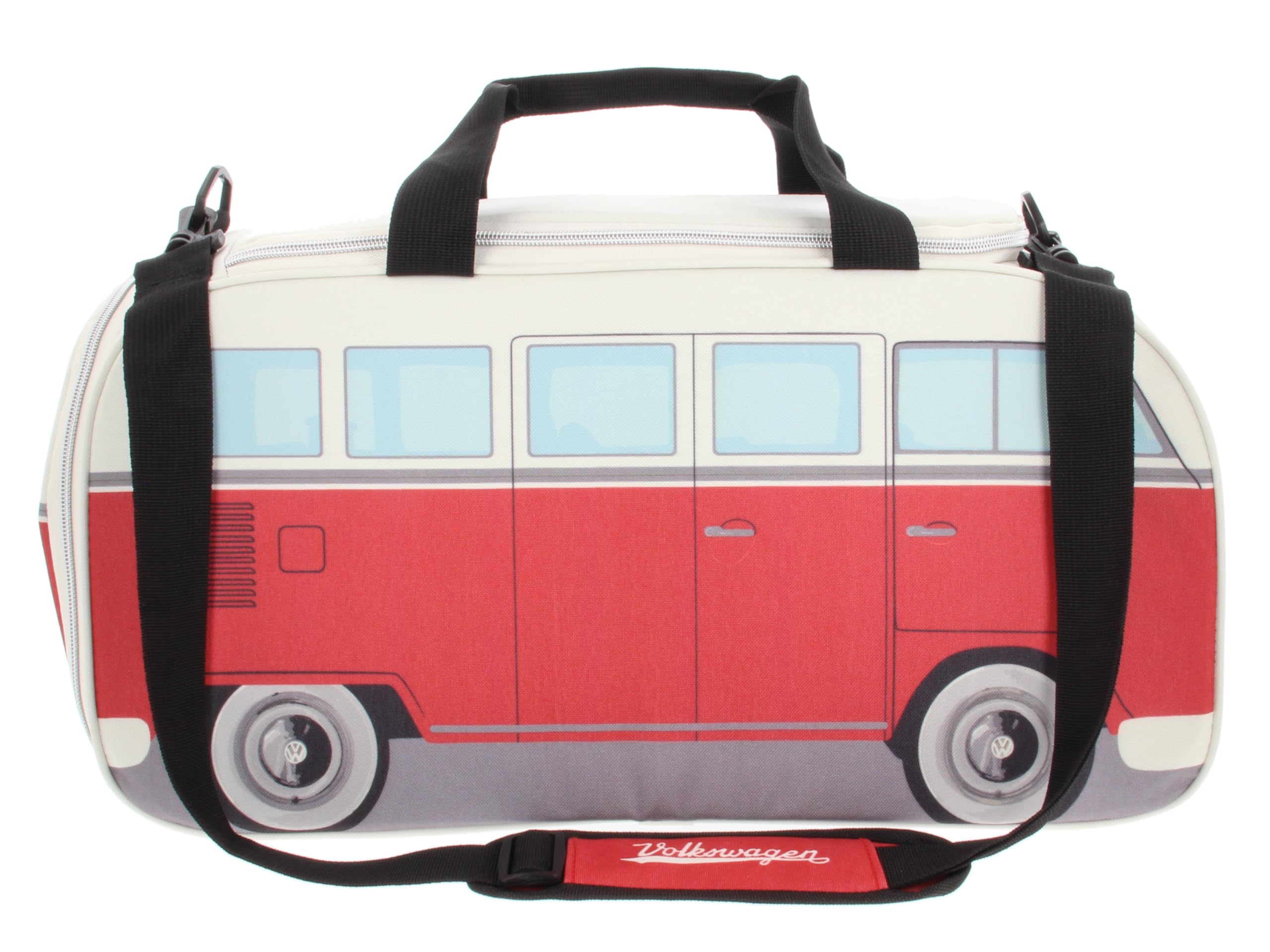 BRISA VW Collection - Volkswagen Furgoneta Hippie Bus T1 Van Bolsa de Deporte Plegable con Asas, Bolsa de Viaje con Compartimento Impermeable para Zapatos, Equipaje, Duffel Bag para Gimnasio/Regalo
