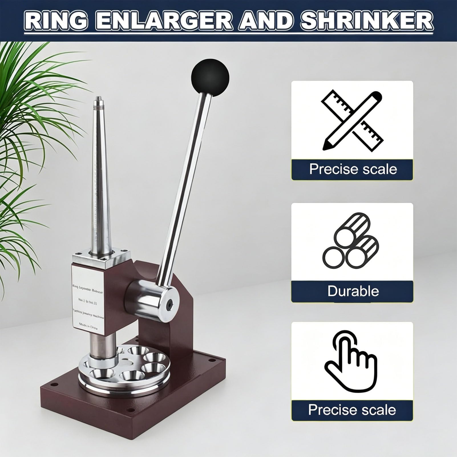 Extensor de anillos ajustable, reductor y ampliador, ajustador de tamaño de anillos para reparación de joyas, tamaño 12-33
