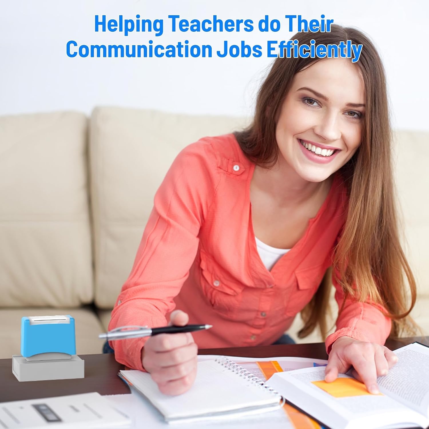 Special Accommodations Self Inking Stamp for Teachers SPED Modifications Rubber Stamp Teacher Back to School Teacher Stamps Teacher Must Haves Dormitory Supplies (Blue)