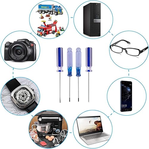 Miniatura 6 de Buspoll Herramienta destornillador pequeño cabeza plana y Phillips (PH0PH00) utilizado para reparar juguetes de niños instrumentos musicales,